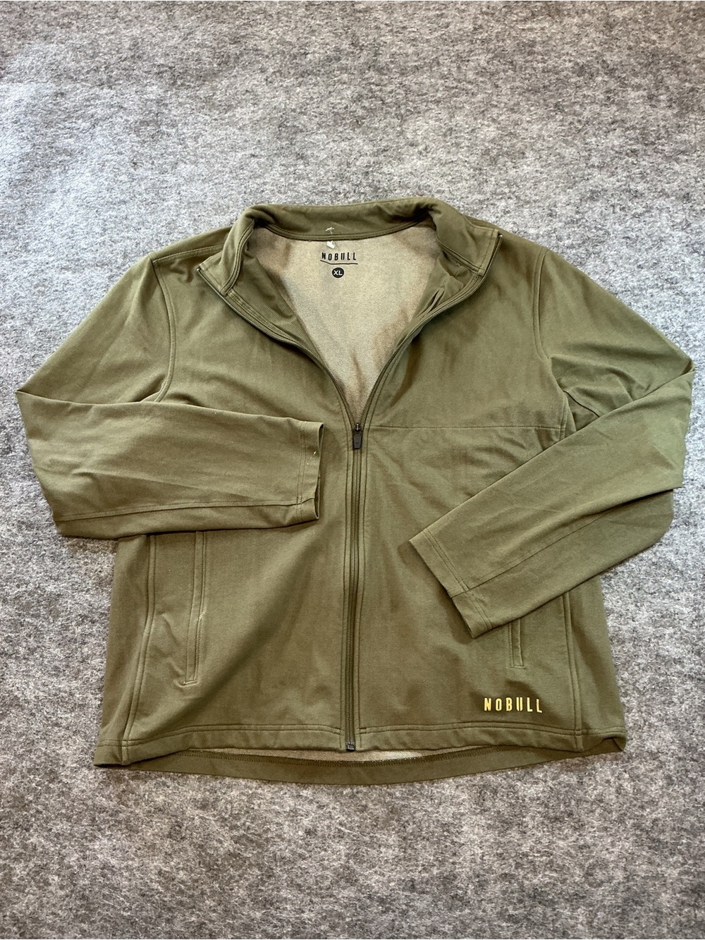NOBULL Olive Zip-Up Performance Jacket Size XL